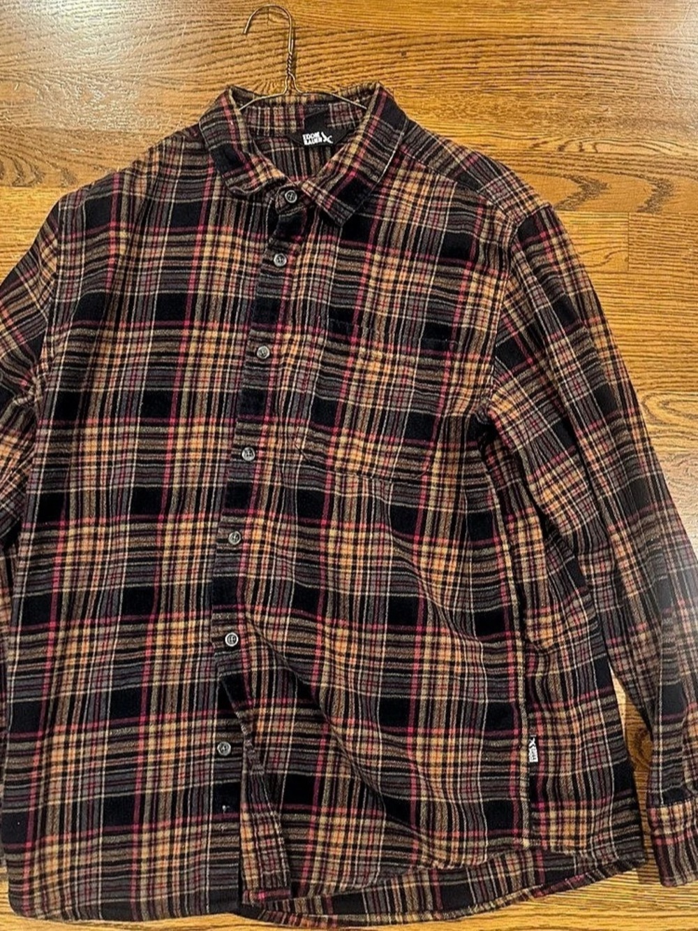 Eddie Bauer Men's Plaid Flannel Shirt Size Large Like New